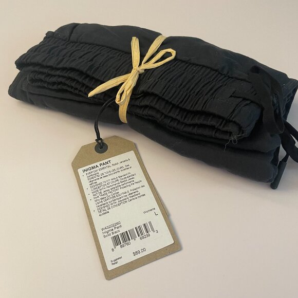 NEW Prana Black Inigma Pants Joggers L - Picture 4 of 5